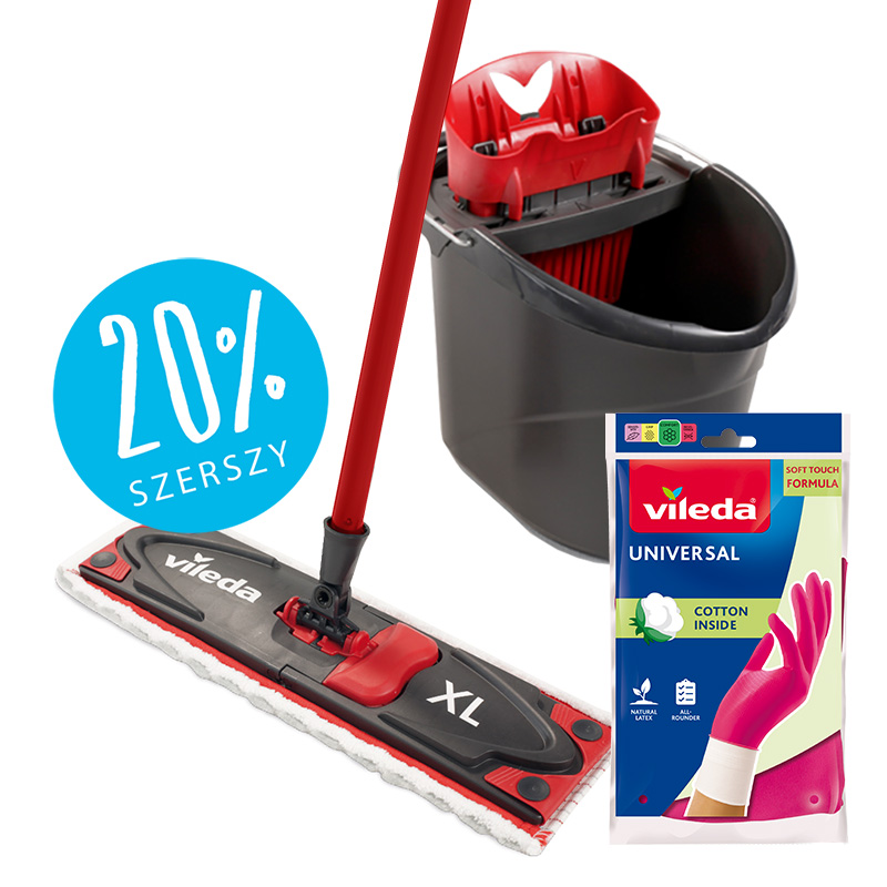 Zestaw Ultramax XL BOX - mop płaski + wiadro