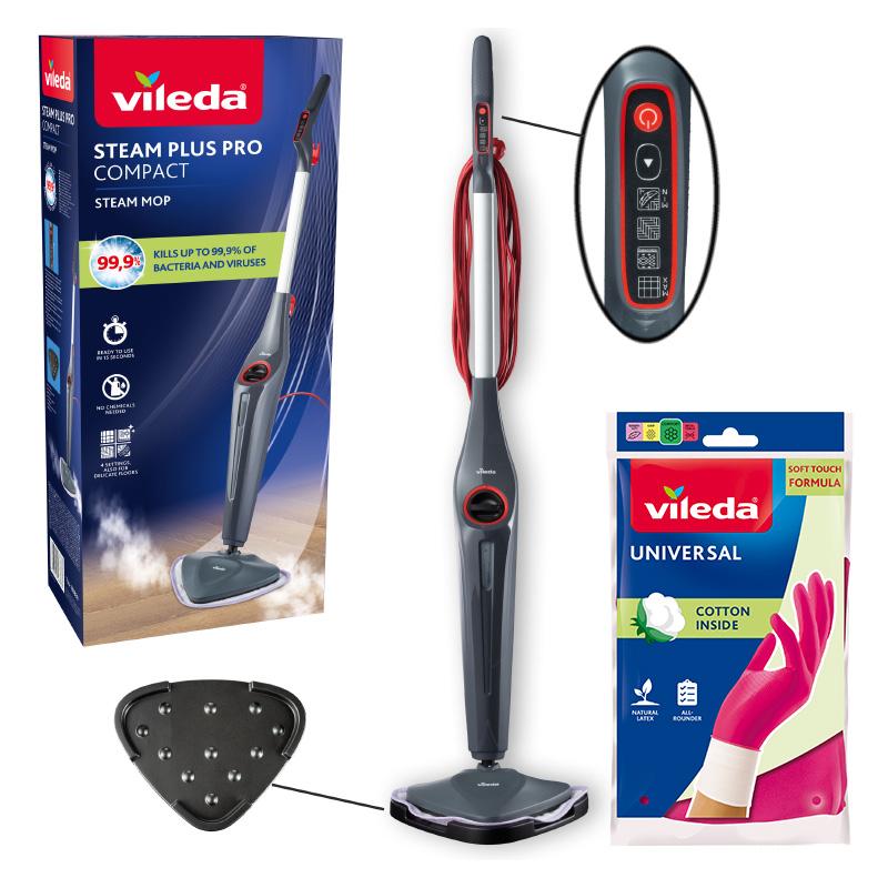 Mop parowy Vileda Steam Plus Pro