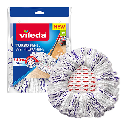Wkład do mopa TURBO 3w1 - czyści skutecznie i bez wysiłku