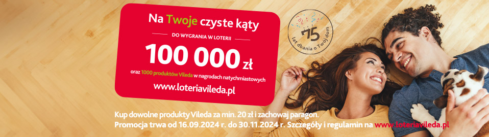 Na Twoje czyste kąty do wygrania w loterii 100 000 zł