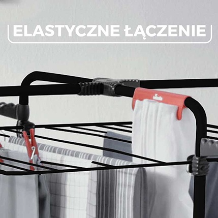 Suszarka na pranie Vileda Mixer 3 Ultimate czarna - elastyczne łączenie