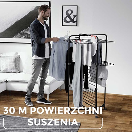 Vileda Mixer 3 Ultimate czarna - 30 m powierzchni suszenia