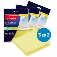 Zestaw "3 za 2" Ściereczka Vileda Actifibre Pro do szkła i okien 3 szt.