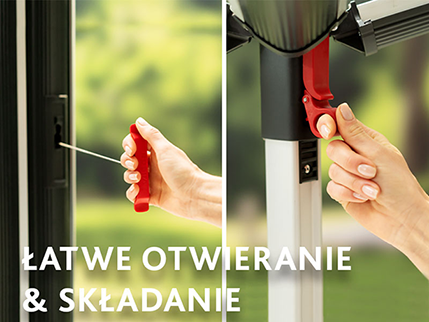 Vileda Sun-Rise Premium 50 - łatwe otwieranie i składanie