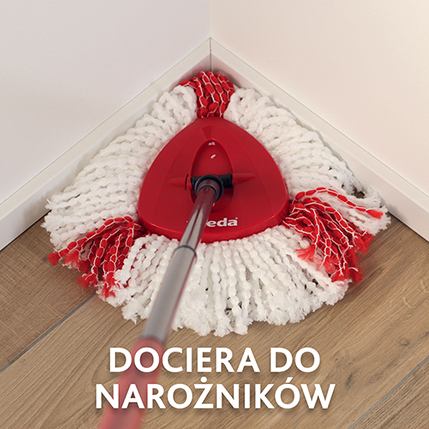 Turbo 2w1 - mop dociera do narożników