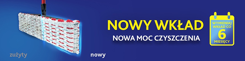 Wkład Vileda Ultramax XL, Ultramax XL Turbo, Ultramat XL - nowy wkład, nowa moc czyszczenia, wymieniaj co 6 miesięcy