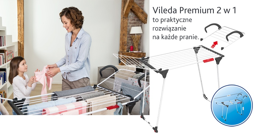 Suszarka do ubrań Premium 2 w 1 -praktyczne rozwiązanie na każde pranie
