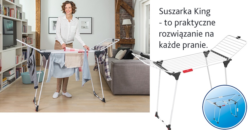 Suszarka na pranie King - praktyczne rozwiązanie na każde pranie