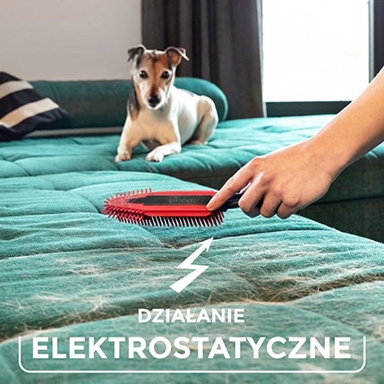 Szczotka Vileda Pet Pro - działanie elektrostatyczne