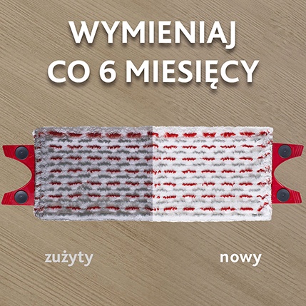 Vileda Ultramax XL, Ultramax XL Turbo, Ultramat XL - wymieniaj wkład co 6 miesięcy
