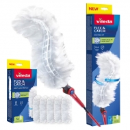 Zestaw Miotełka do kurzu z długą rączką + 6 wkładów Vileda Flex & Catch