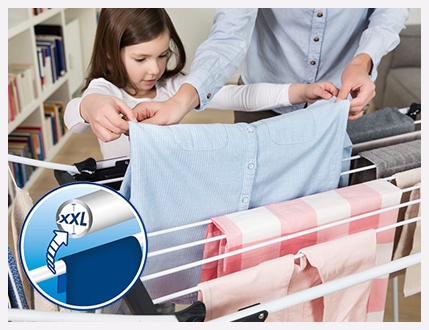 Suszarka do ubrań Premium 2 w 1 - grube aluminiowe druty