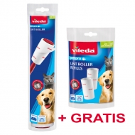 Zestaw rolka do usuwania sierści, włosów Vileda Pet Pro plus wkłady GRATIS