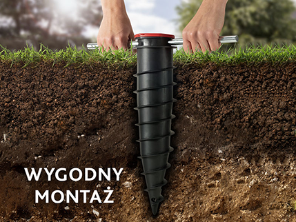 Vileda Sun-Rise Premium 50 - wygodny montaż 