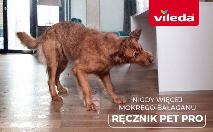 Ręcznik z mikrofibry dla zwierząt Vileda Pet Pro XL - nigdy więcej mokrego bałaganu 