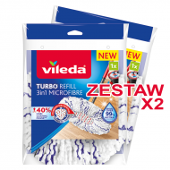 Zestaw Wkład do mopa obrotowego Vileda TURBO 3w1 Mikrofibra 2 szt.