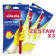 Rękawice Vileda Super Grip "L" - zestaw 3 pary