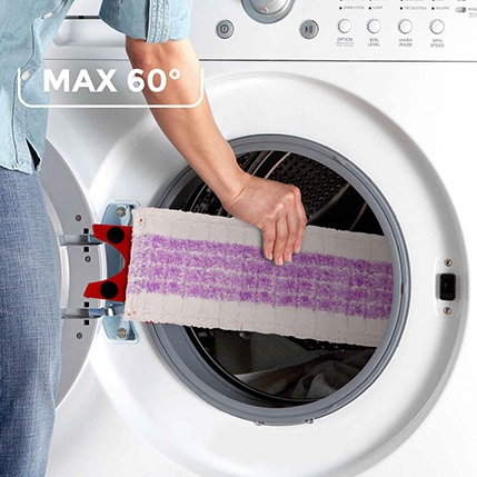 Vileda Ultramax Care - nadaje się do prania w pralce w temperaturze do 60°C 